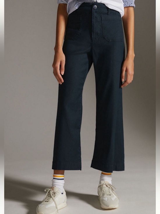 Anthropologie Pants - Anthropologie Maeve The Colette Linen Stretch Wide Leg Pants